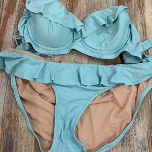 JCREW blue bikini